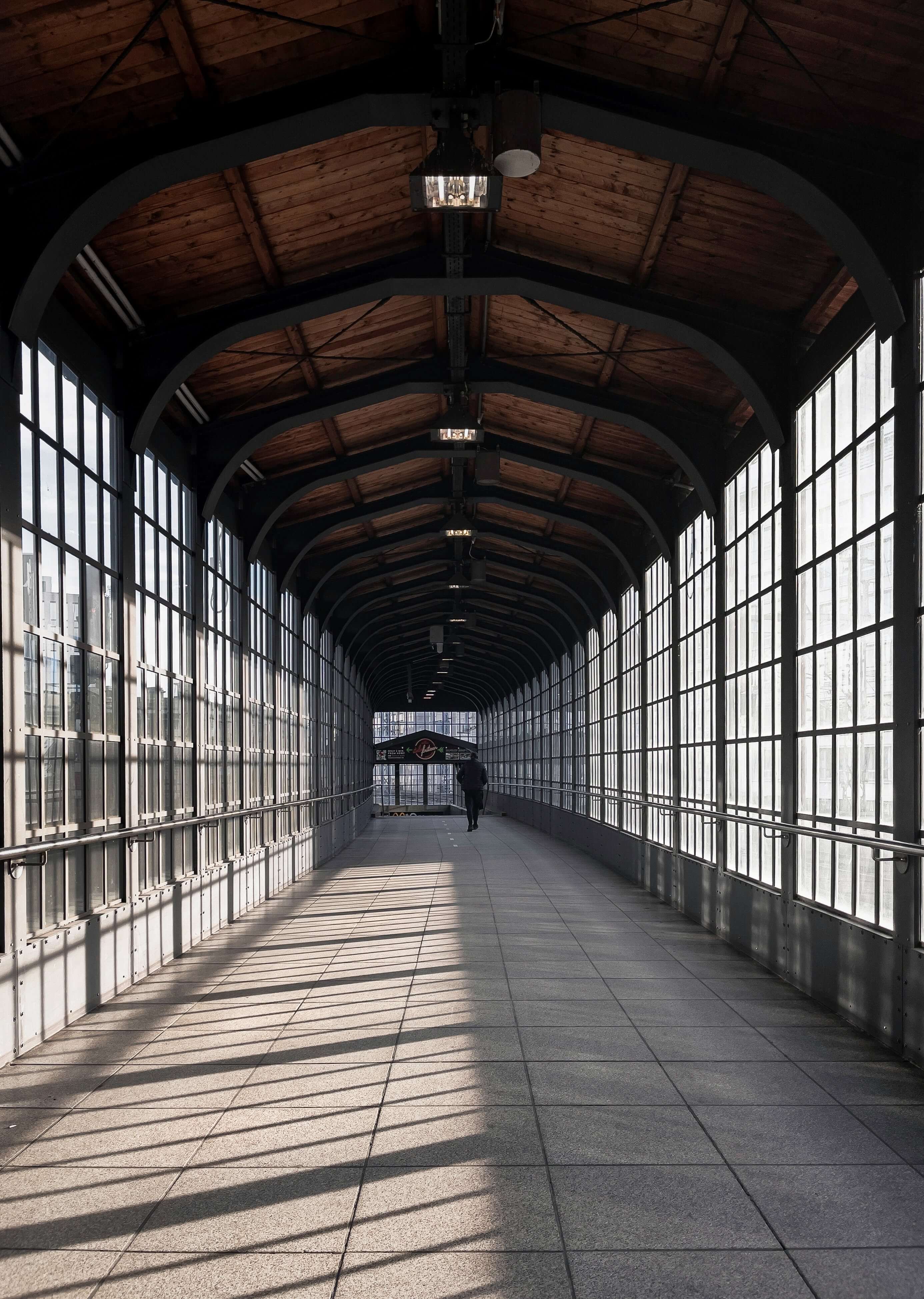 Picture of a tunnel with morning light